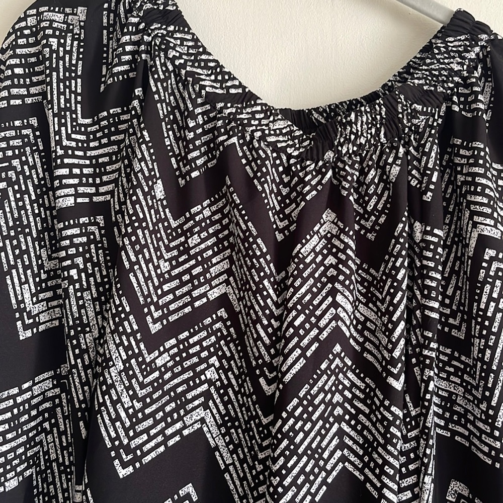 Black/ white maxi skirt